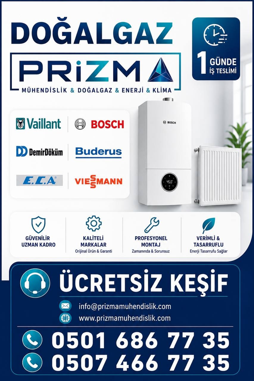 Prizma Mühendislik doğalgaz tanıtım görseli